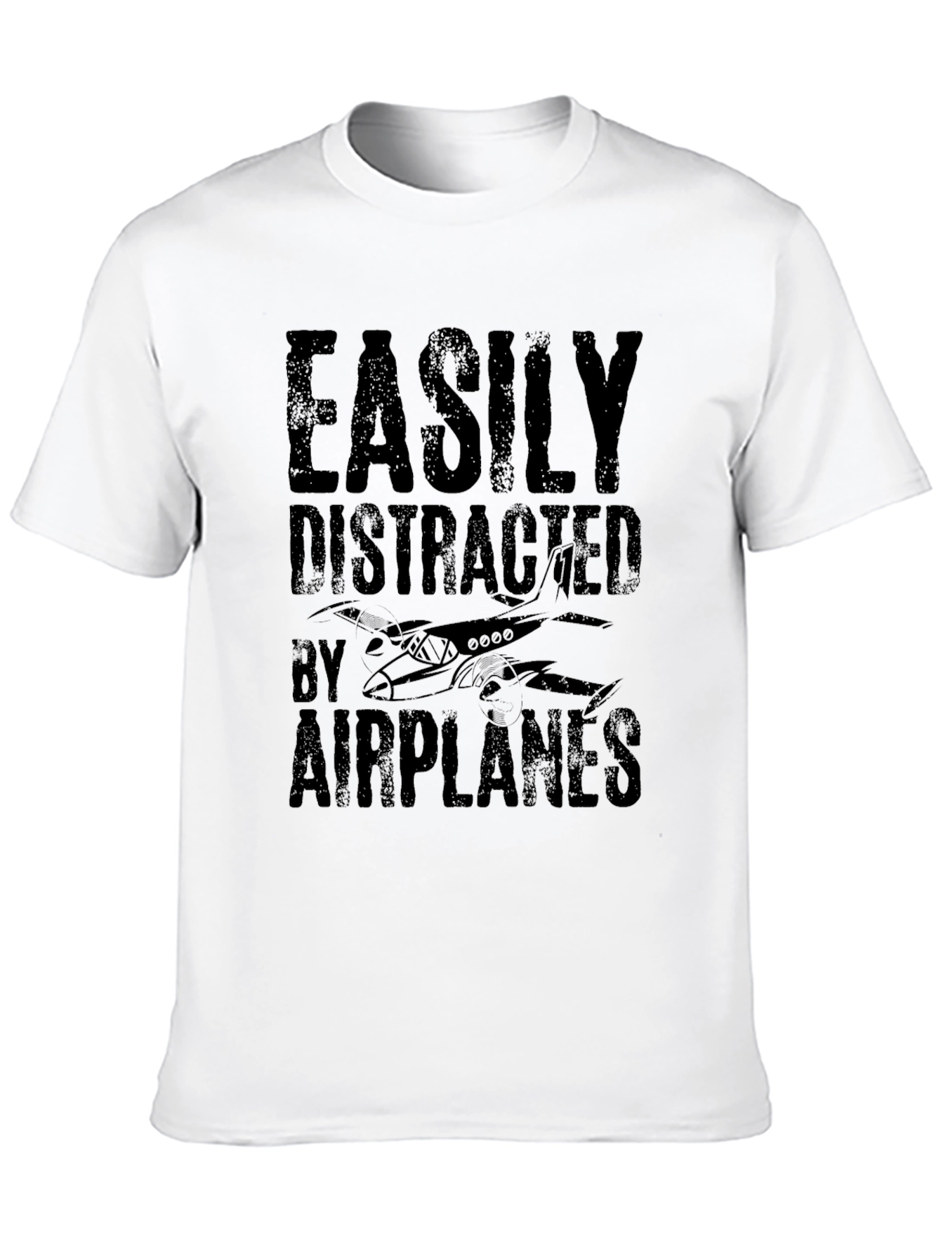 Easily Distracted By Airplanes Graphic Tee