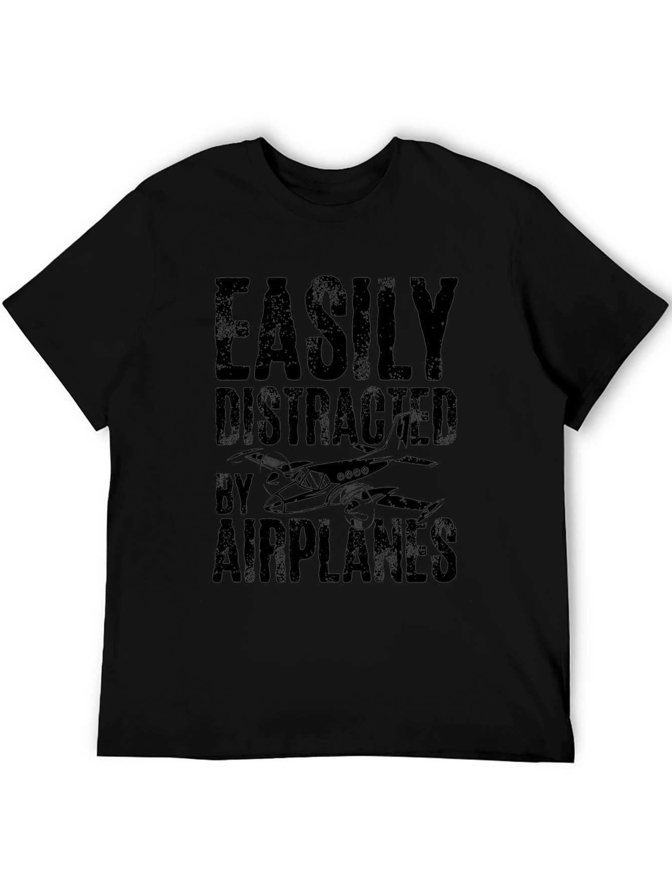 Easily Distracted By Airplanes Graphic Tee