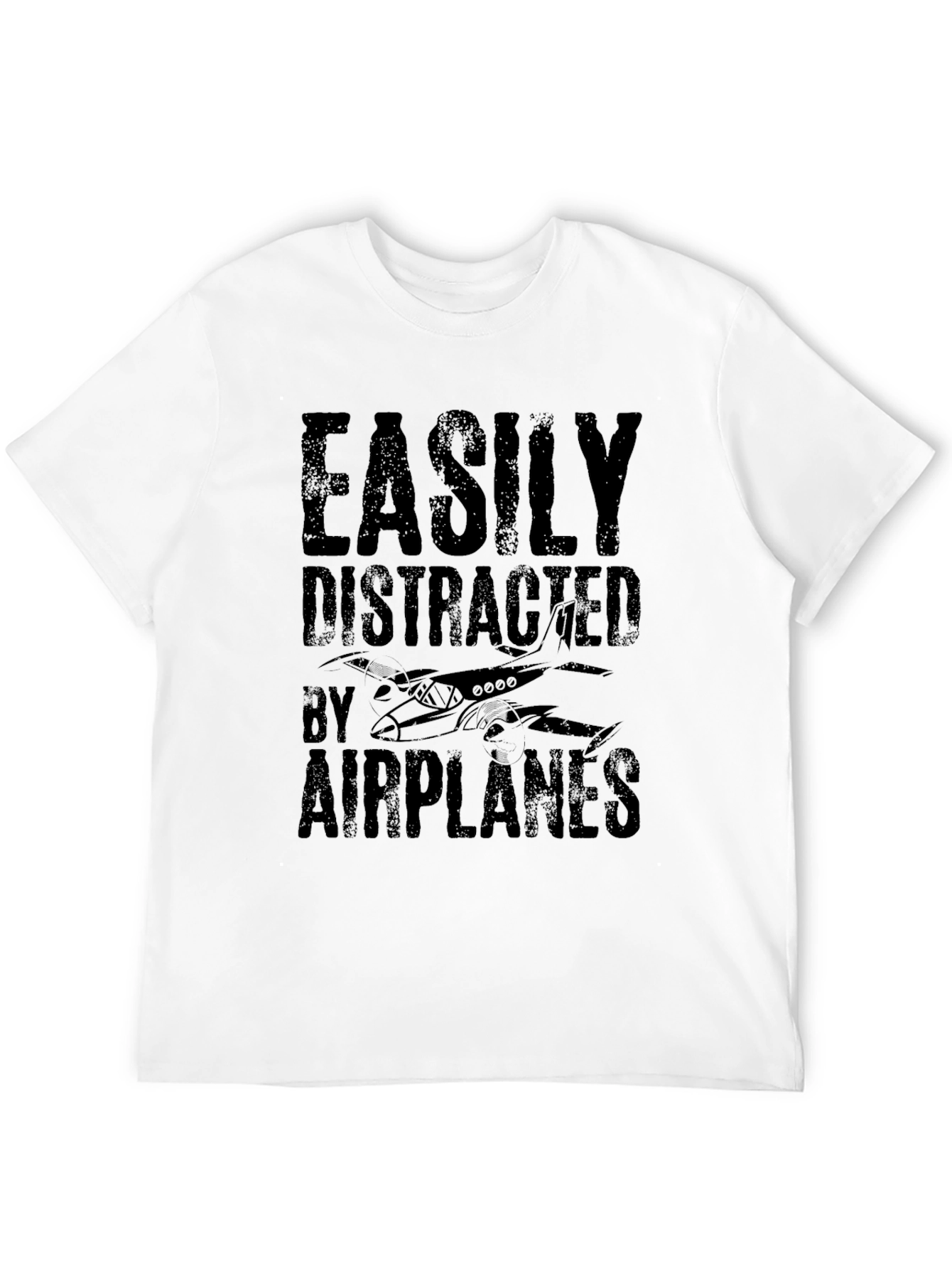 Easily Distracted By Airplanes Graphic Tee