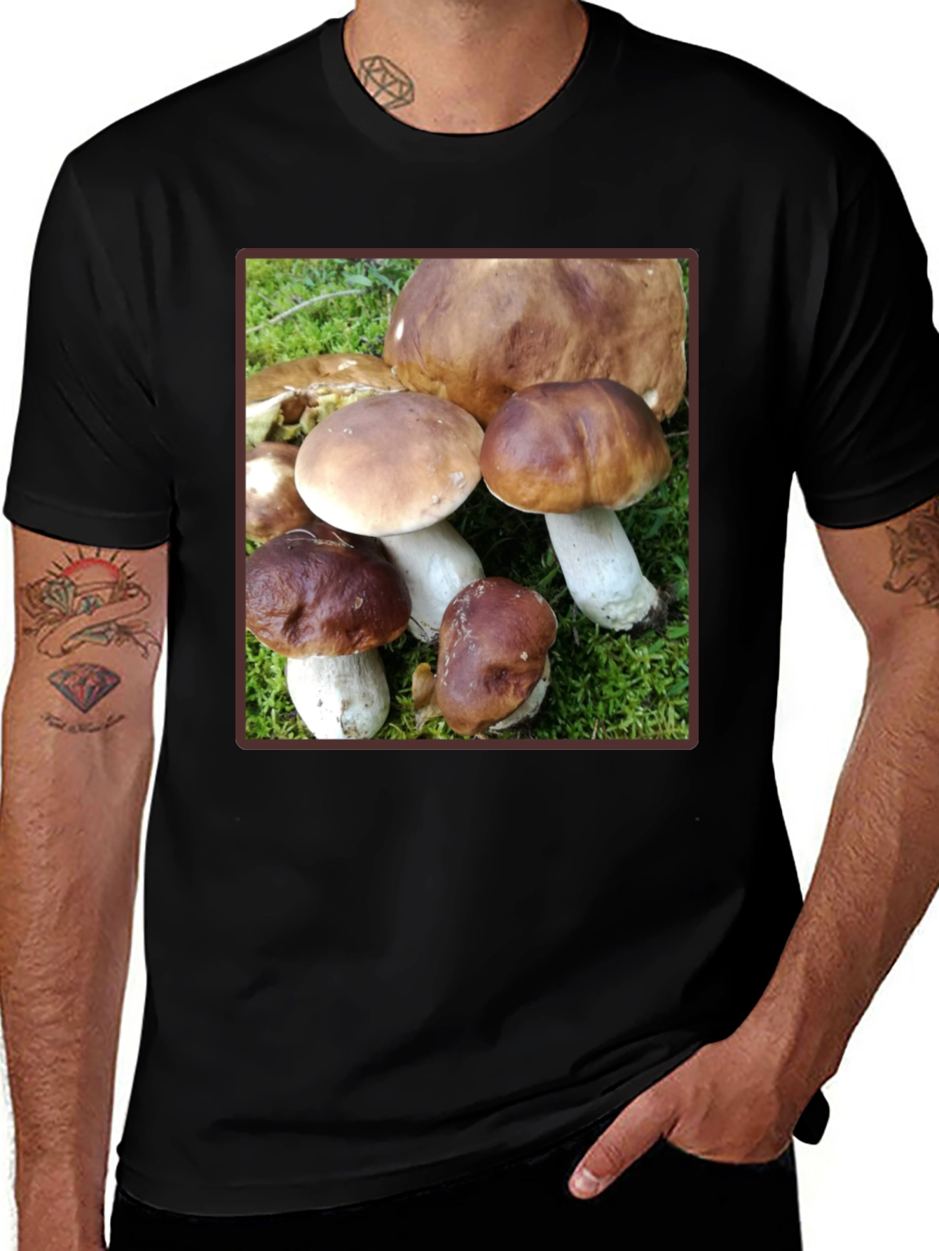 Mushroom Graphic T-Shirt - Forest Fungi Tee