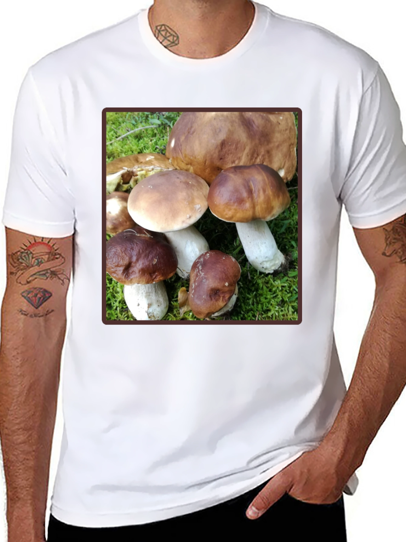 Mushroom Graphic T-Shirt - Forest Fungi Tee