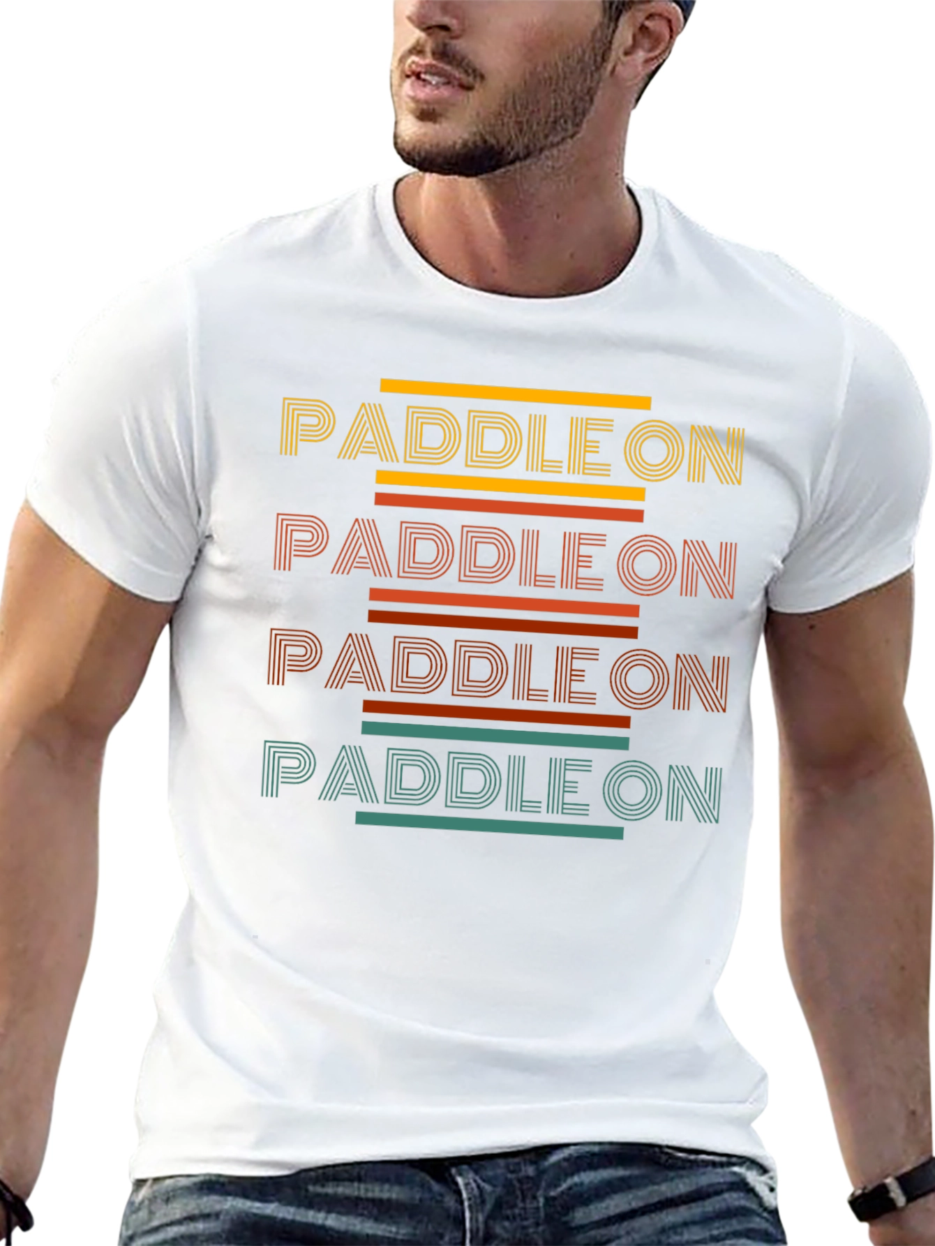 Paddle On Graphic Tee - Retro Style