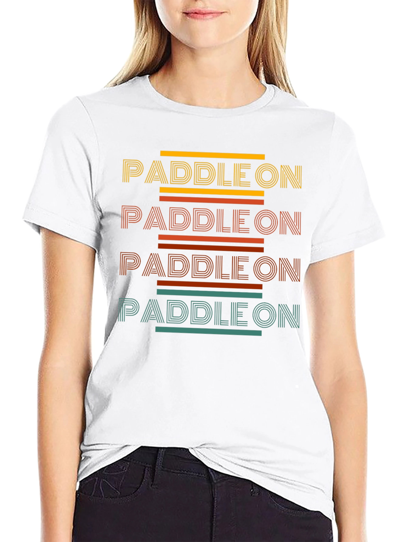 Paddle On Graphic Tee - Retro Style