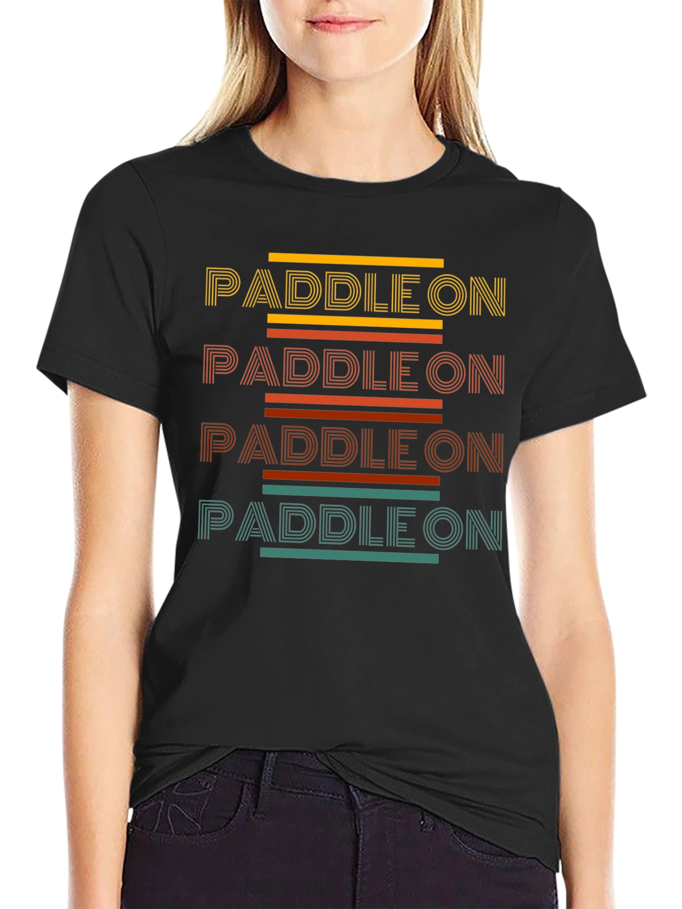 Paddle On Graphic Tee - Retro Style