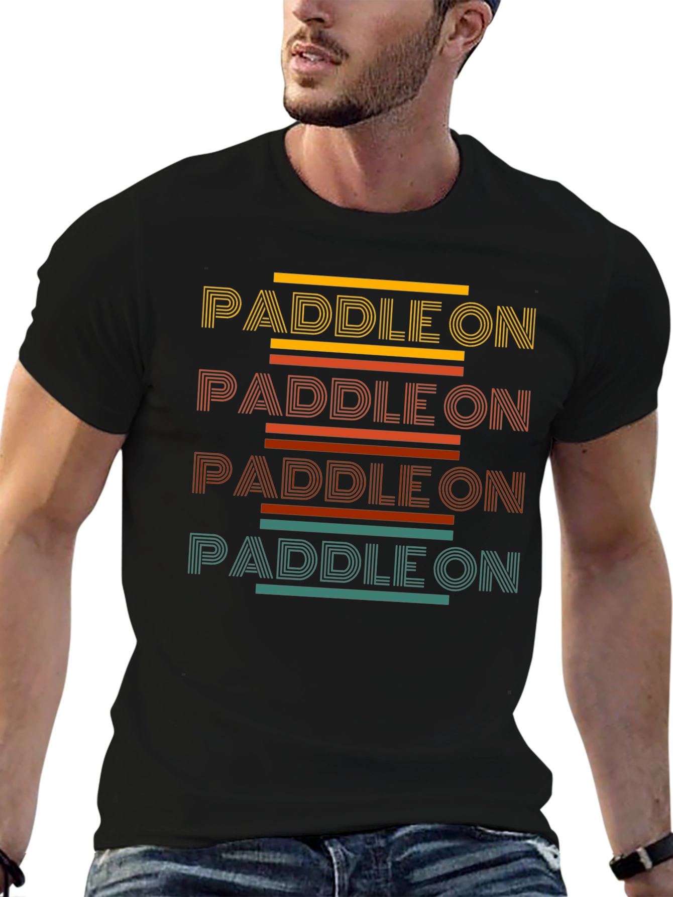 Paddle On Graphic Tee - Retro Style