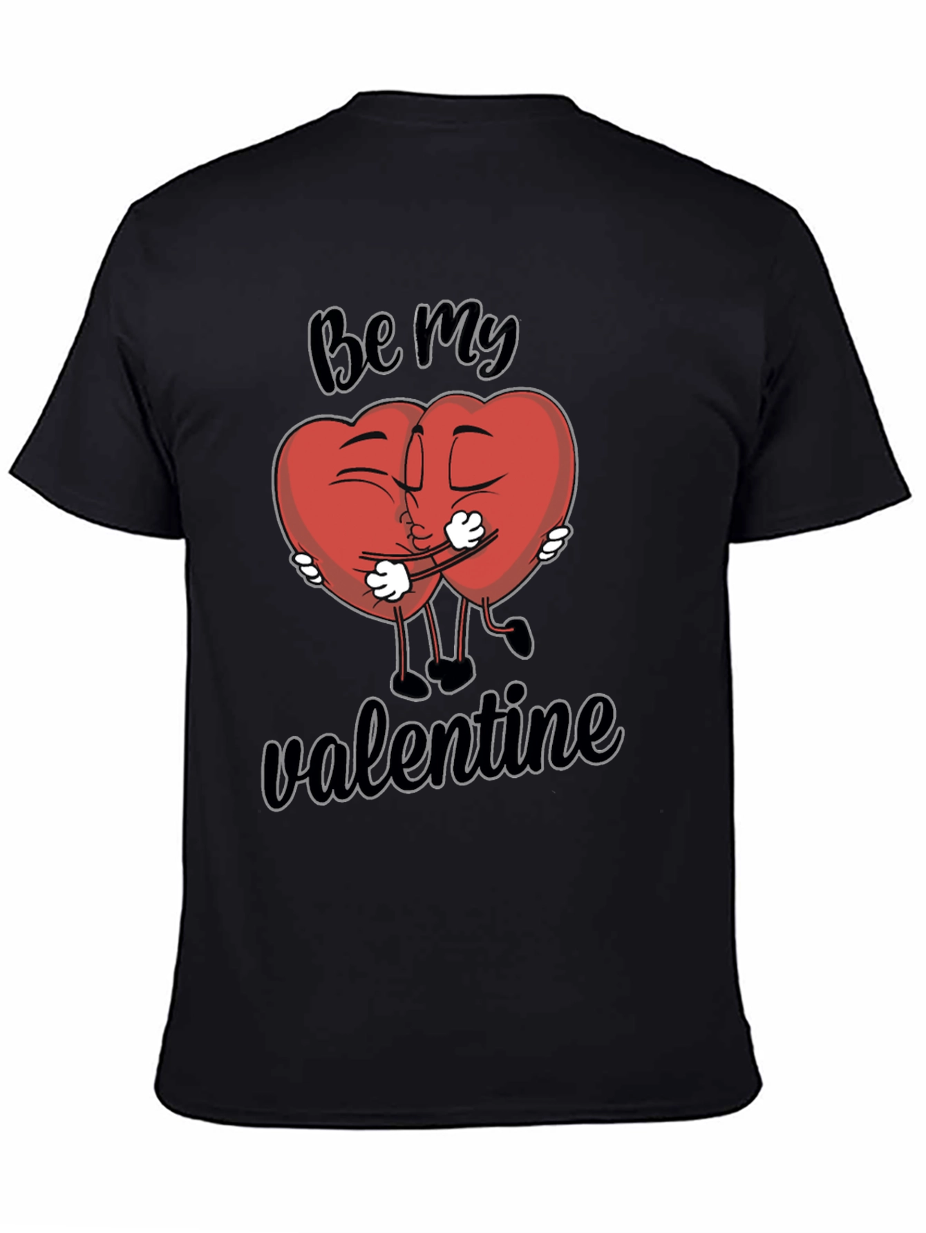 Be My Valentine T-Shirt - Heart Cartoon Design