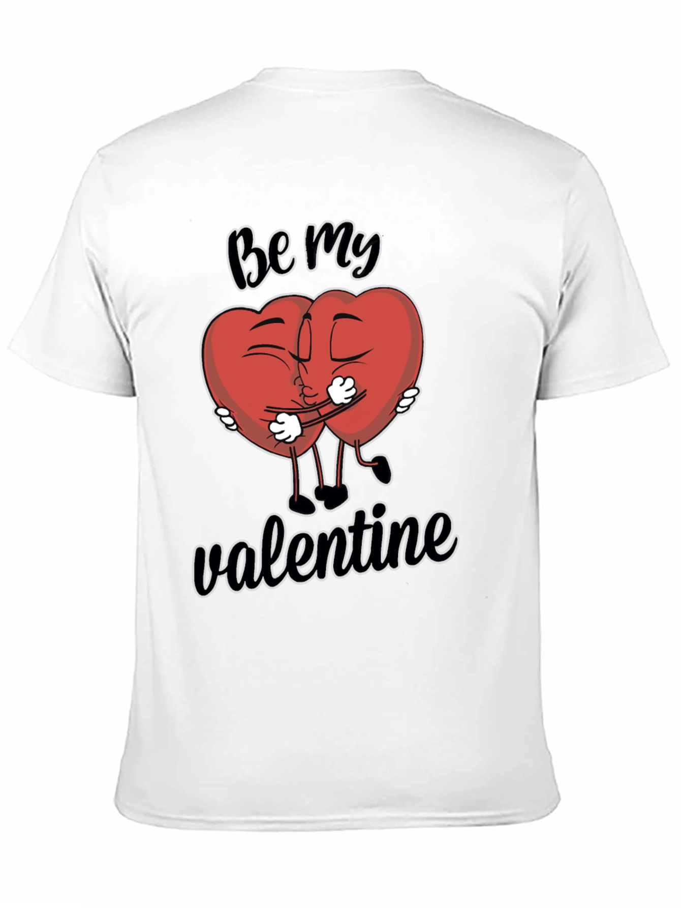 Be My Valentine T-Shirt - Heart Cartoon Design