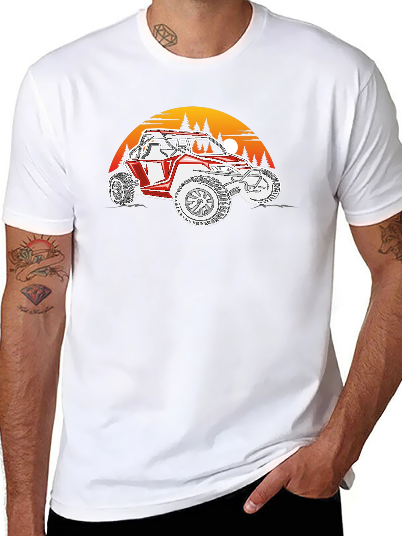 UTV Sunset Graphic Tee - Off-Road Adventure