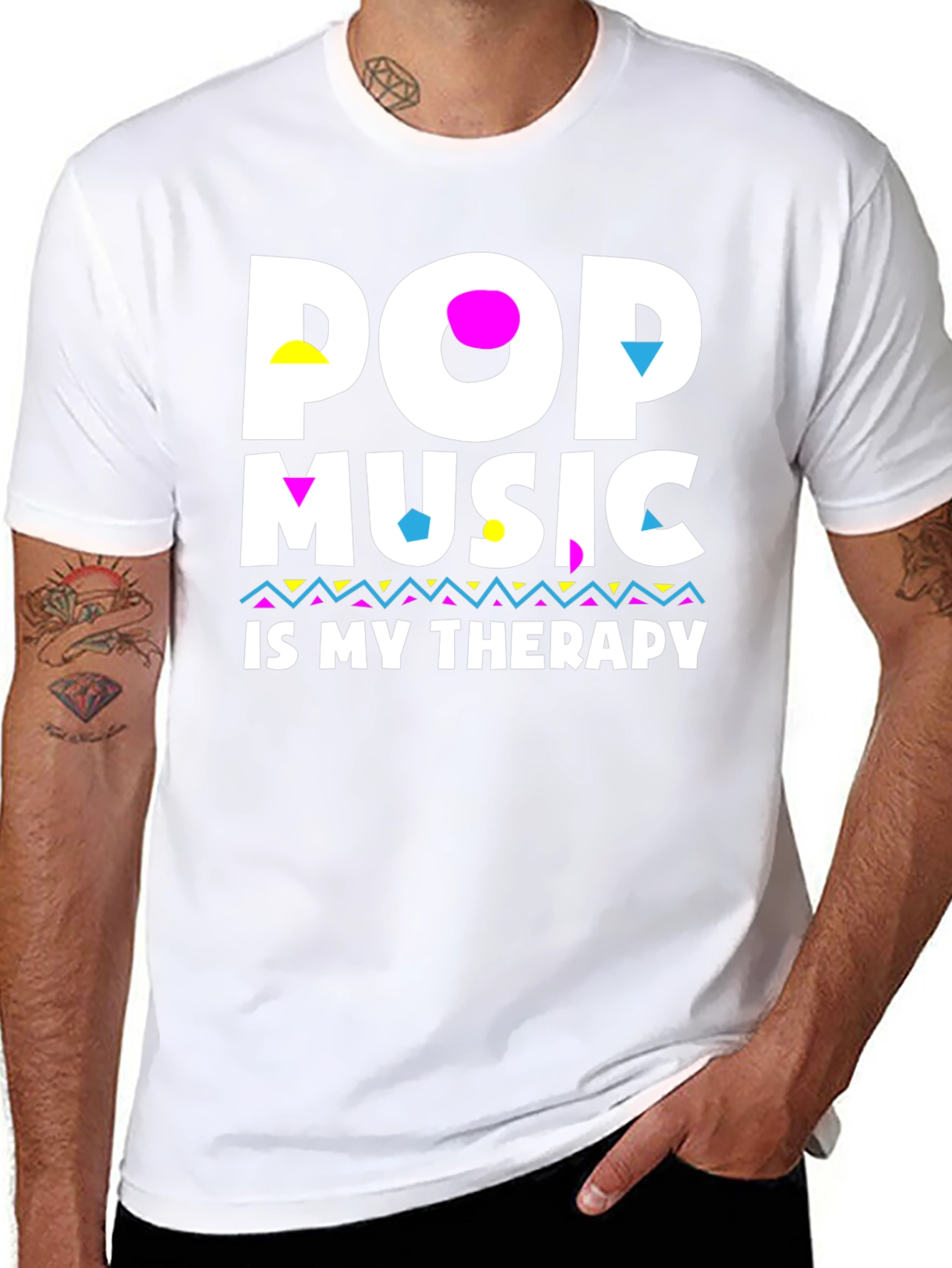 Pop Music Therapy Graphic T-Shirt