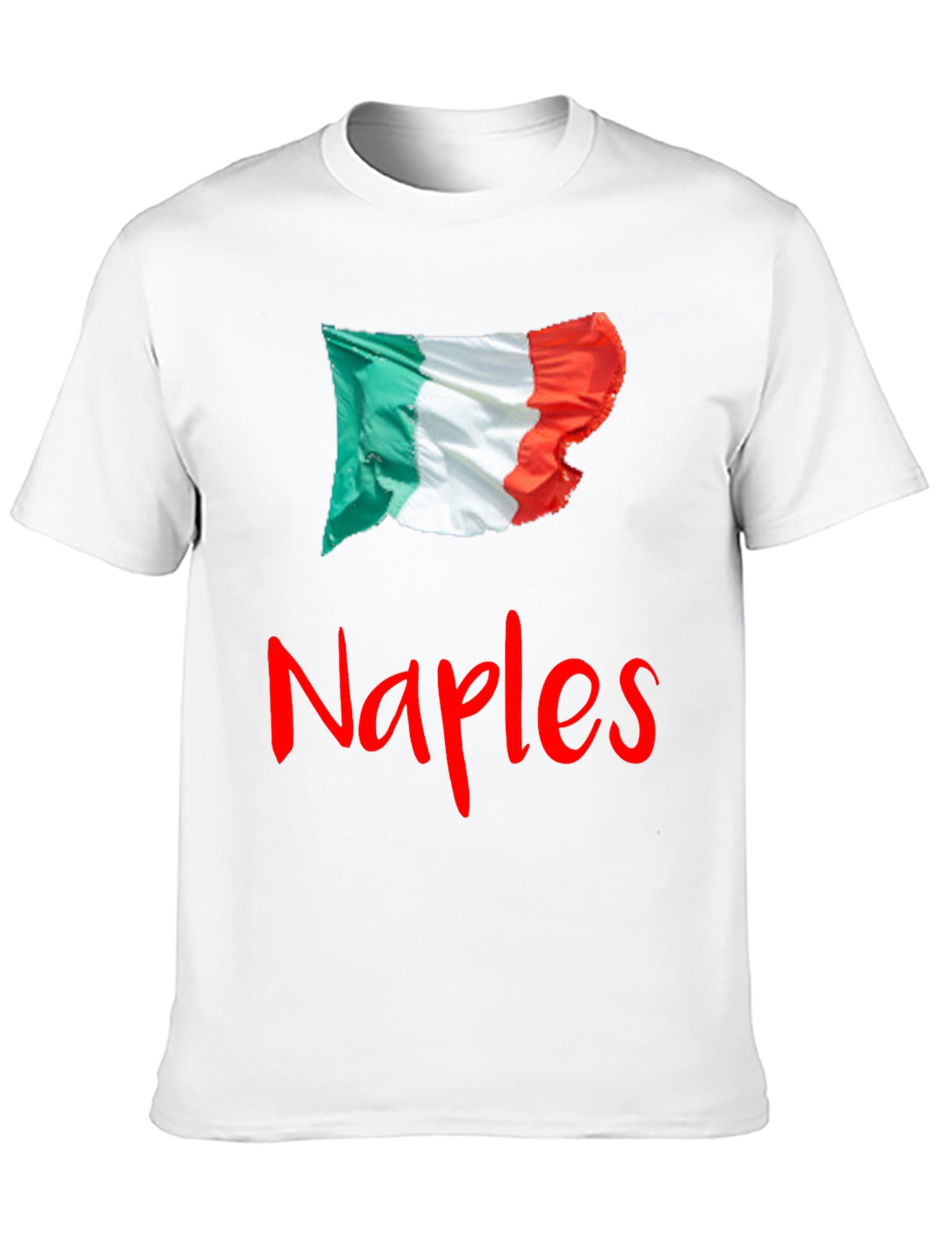 Naples Italy Flag Graphic Tee