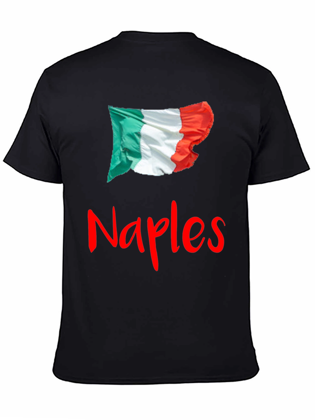 Naples Italy Flag Graphic Tee