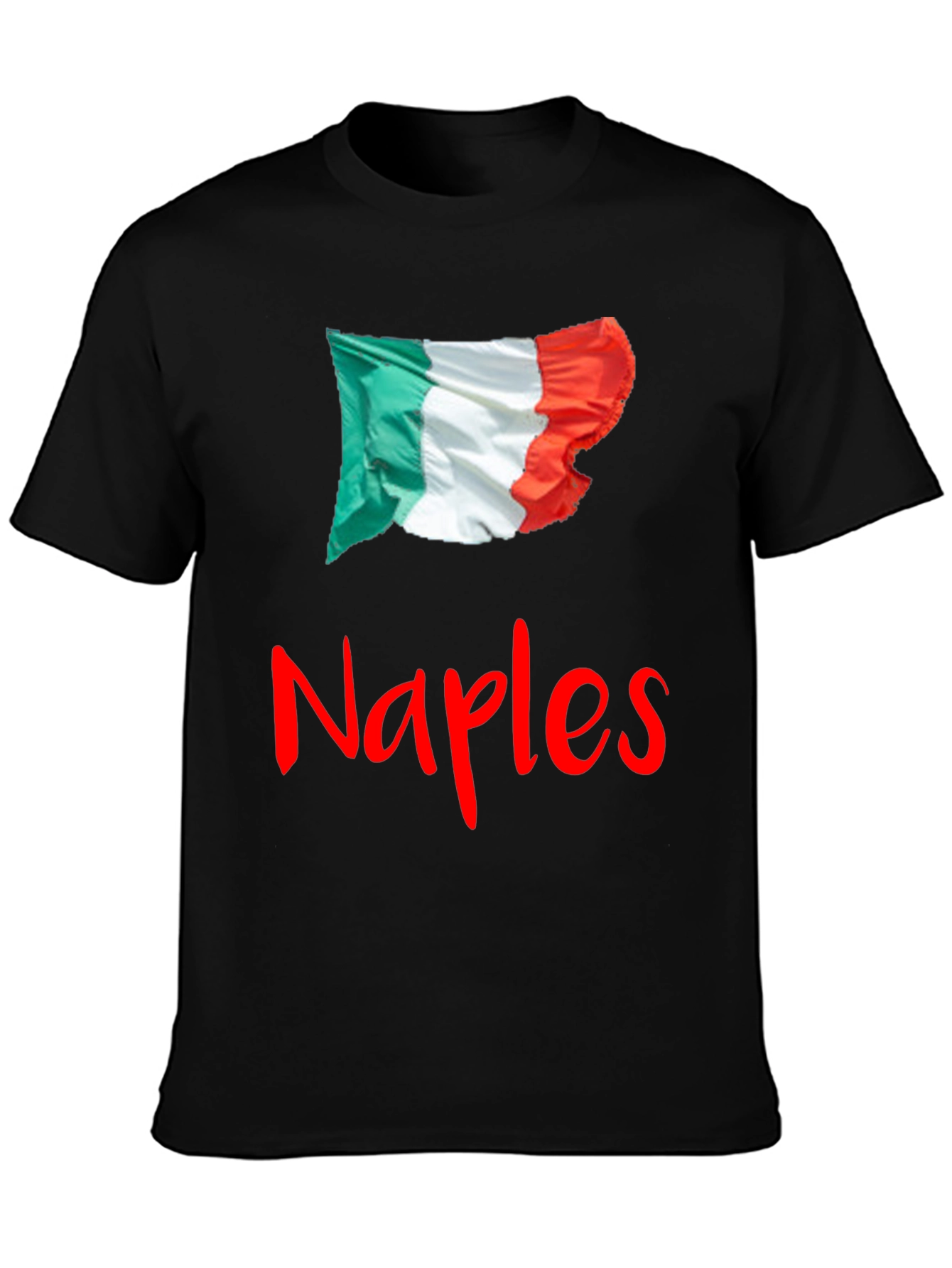 Naples Italy Flag Graphic Tee