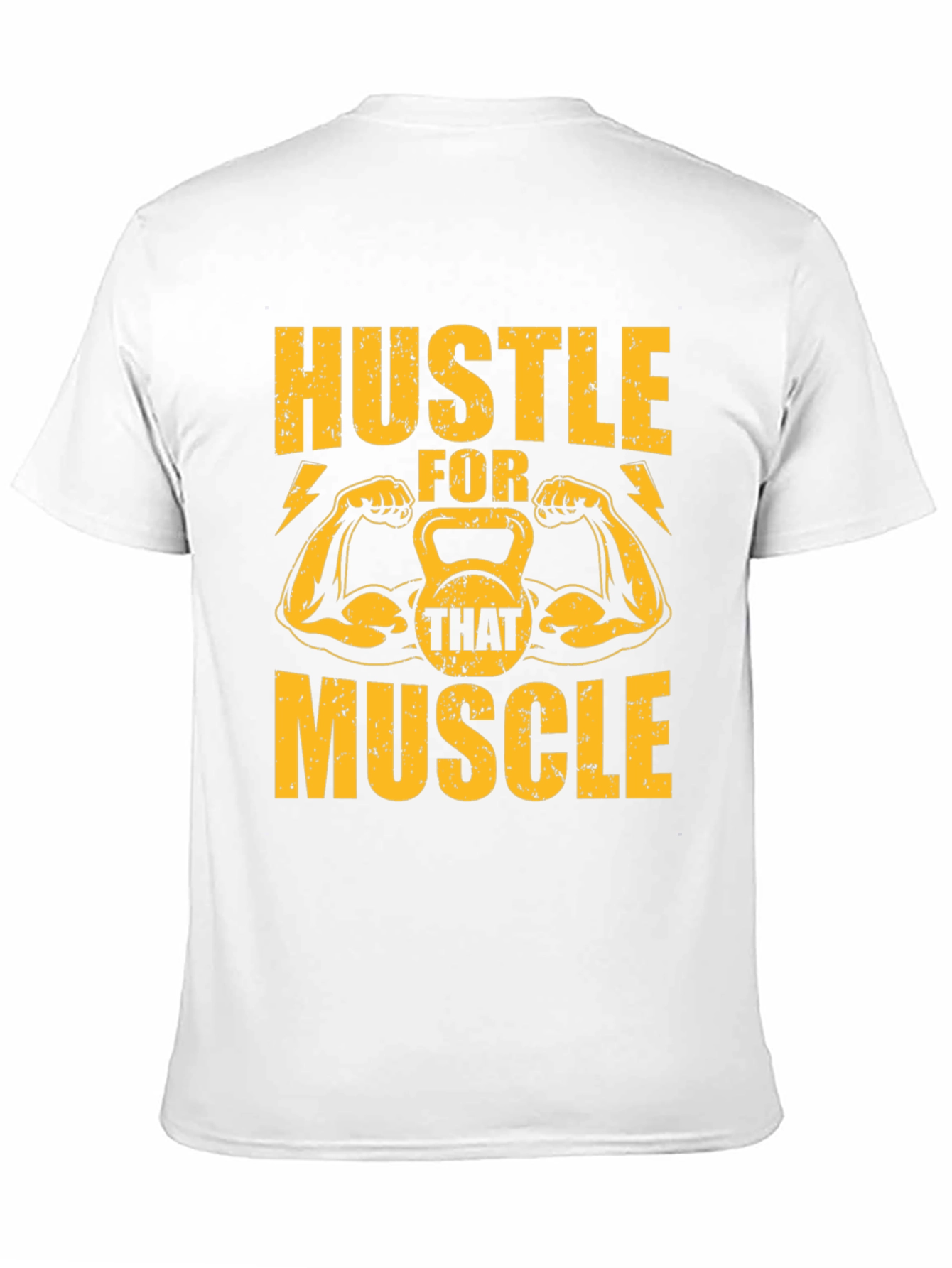 Hustle For That Muscle Black Graphic Tee