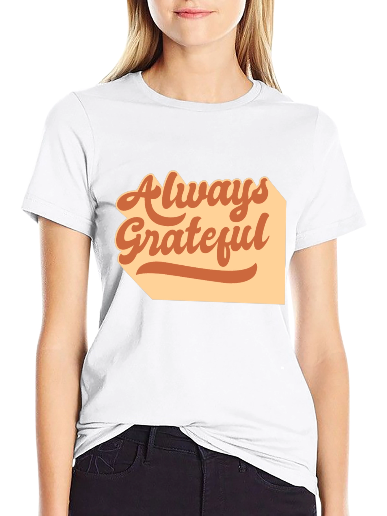Always Grateful Graphic Tee - Black