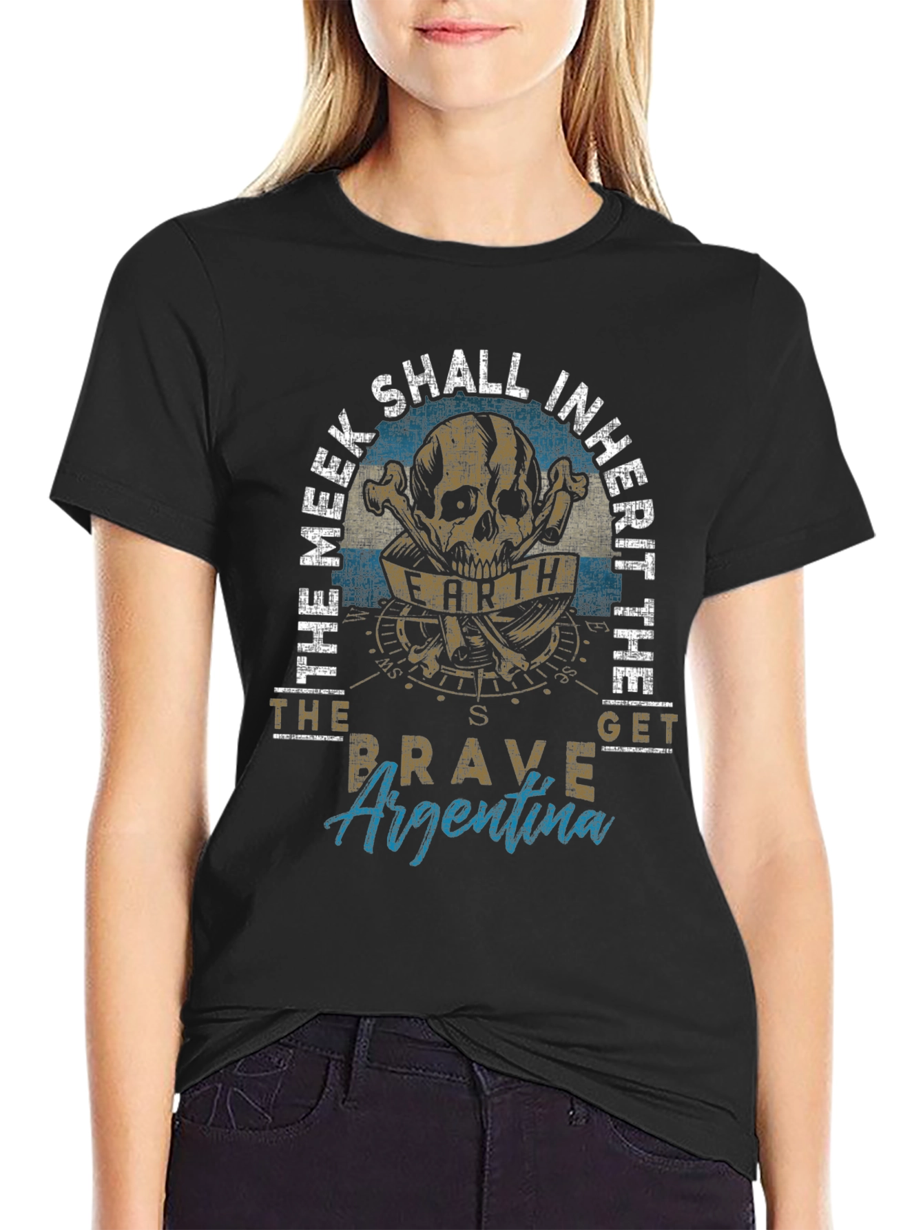 The Meek Argentina Skull T-Shirt