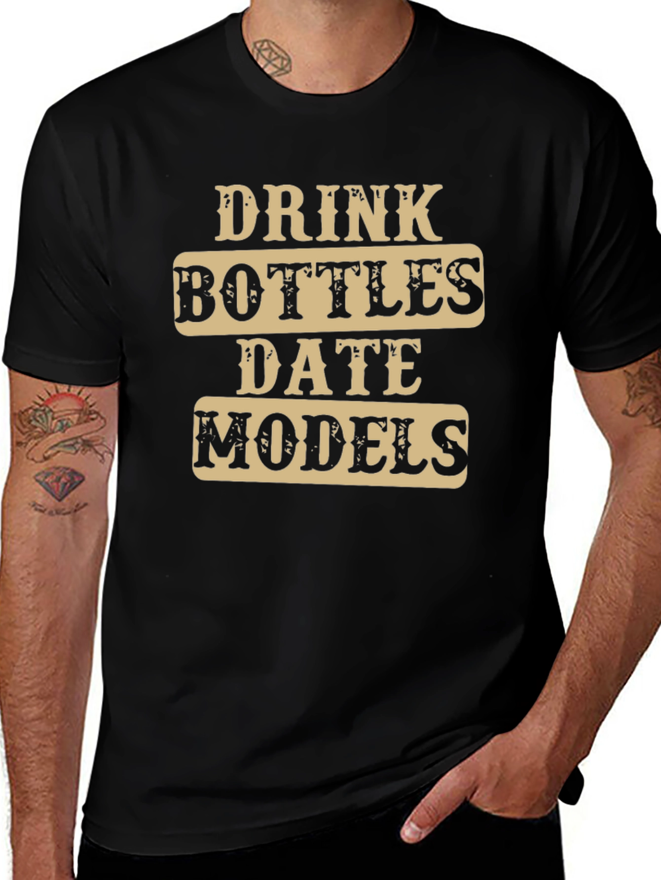 Drink Bottles Date Models T-Shirt
