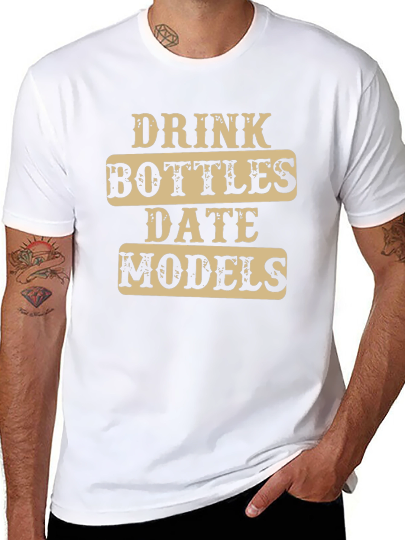 Drink Bottles Date Models T-Shirt