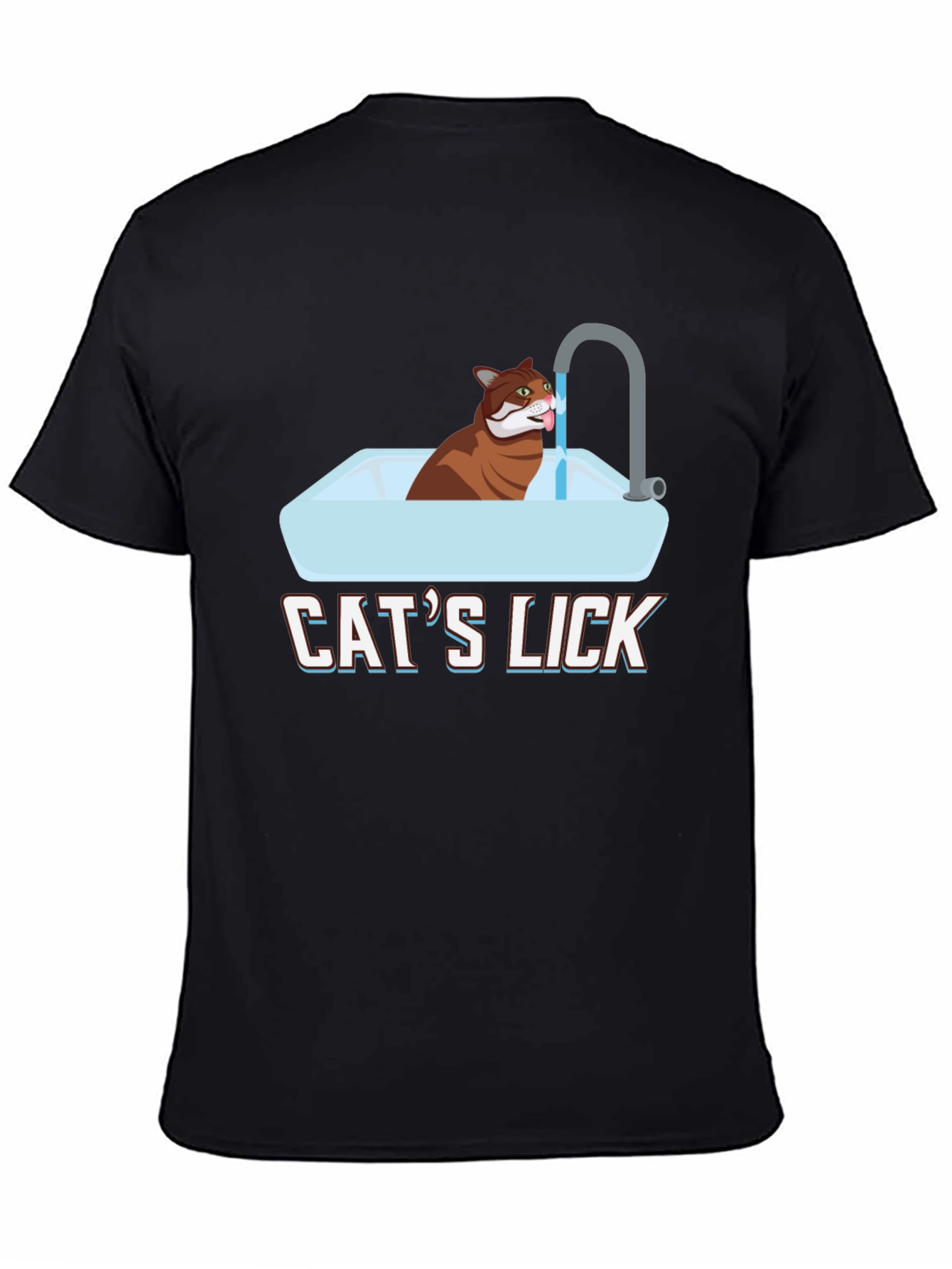 Cats Lick Graphic T-Shirt