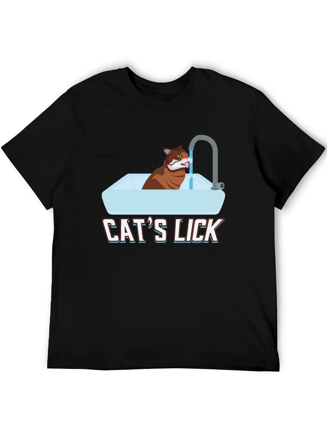 Cats Lick Graphic T-Shirt