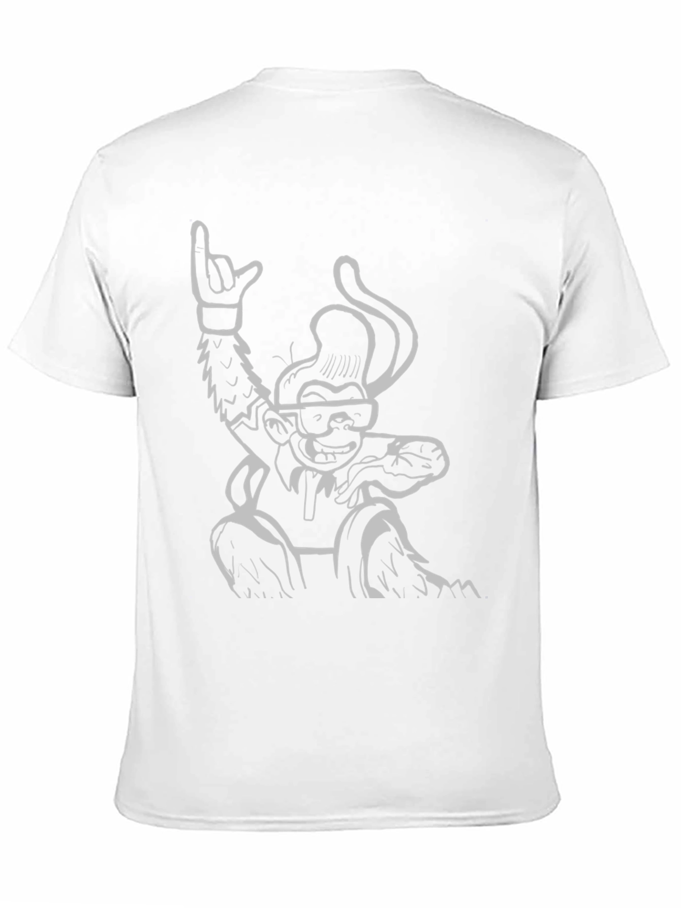 Cool Monkey Graphic Tee - Black Cotton T-Shirt