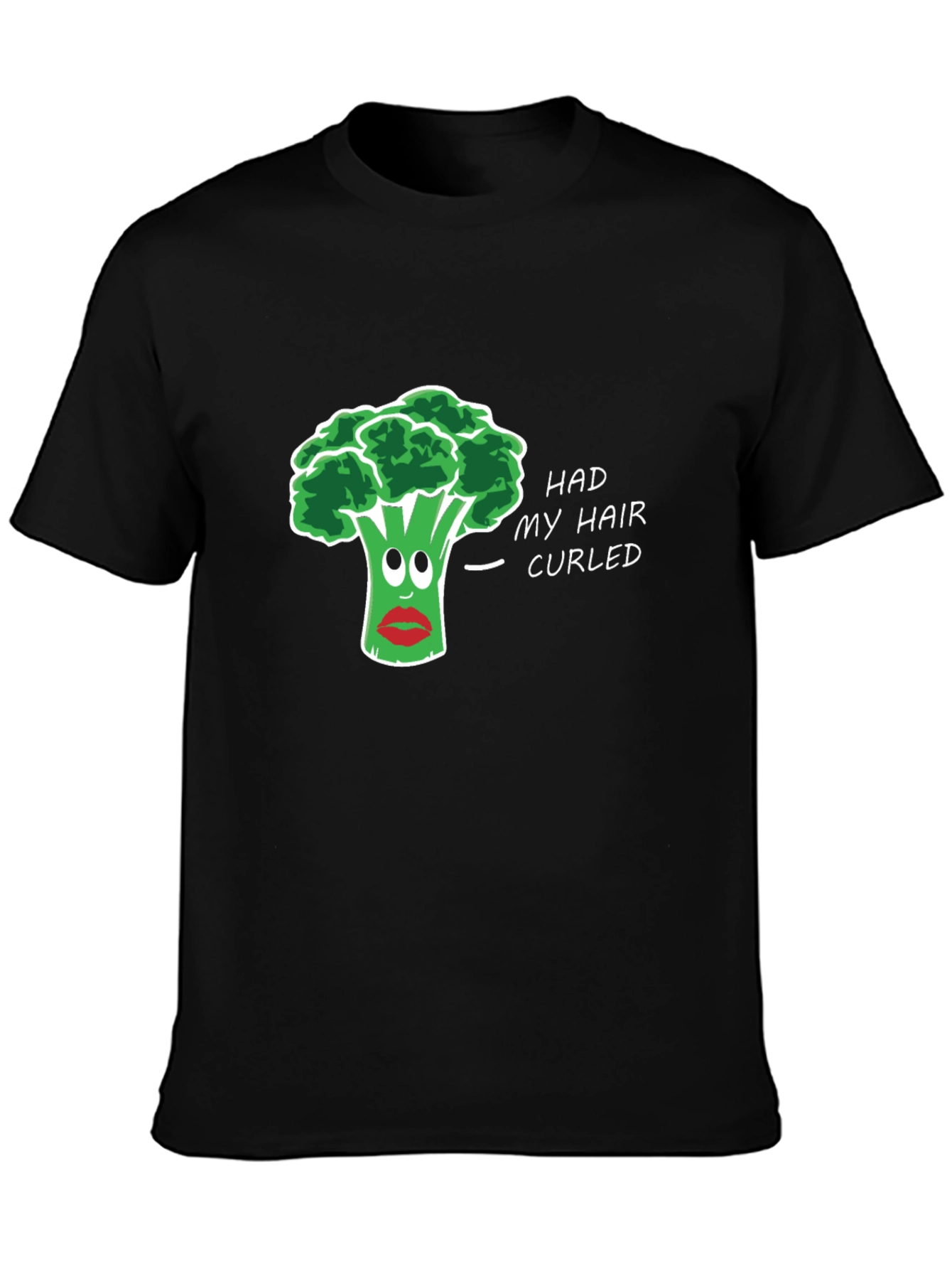 Humorous Broccoli Hair Pun T-Shirt