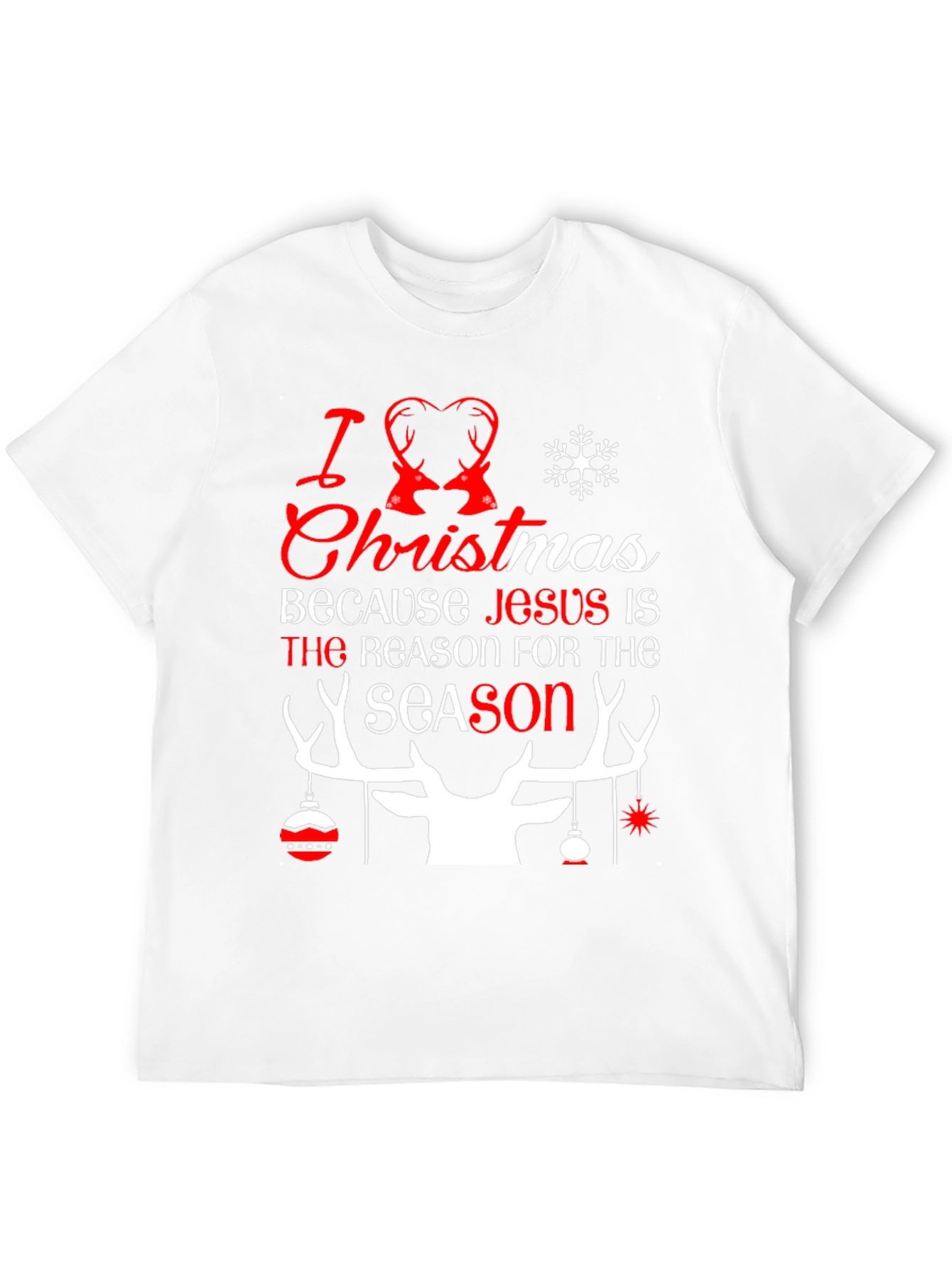 I Love Christmas Holiday Graphic Tee