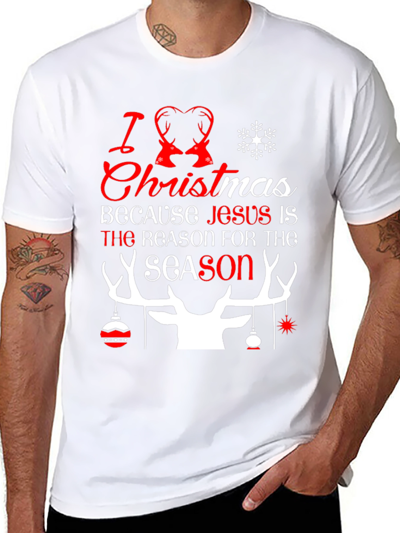 I Love Christmas Holiday Graphic Tee