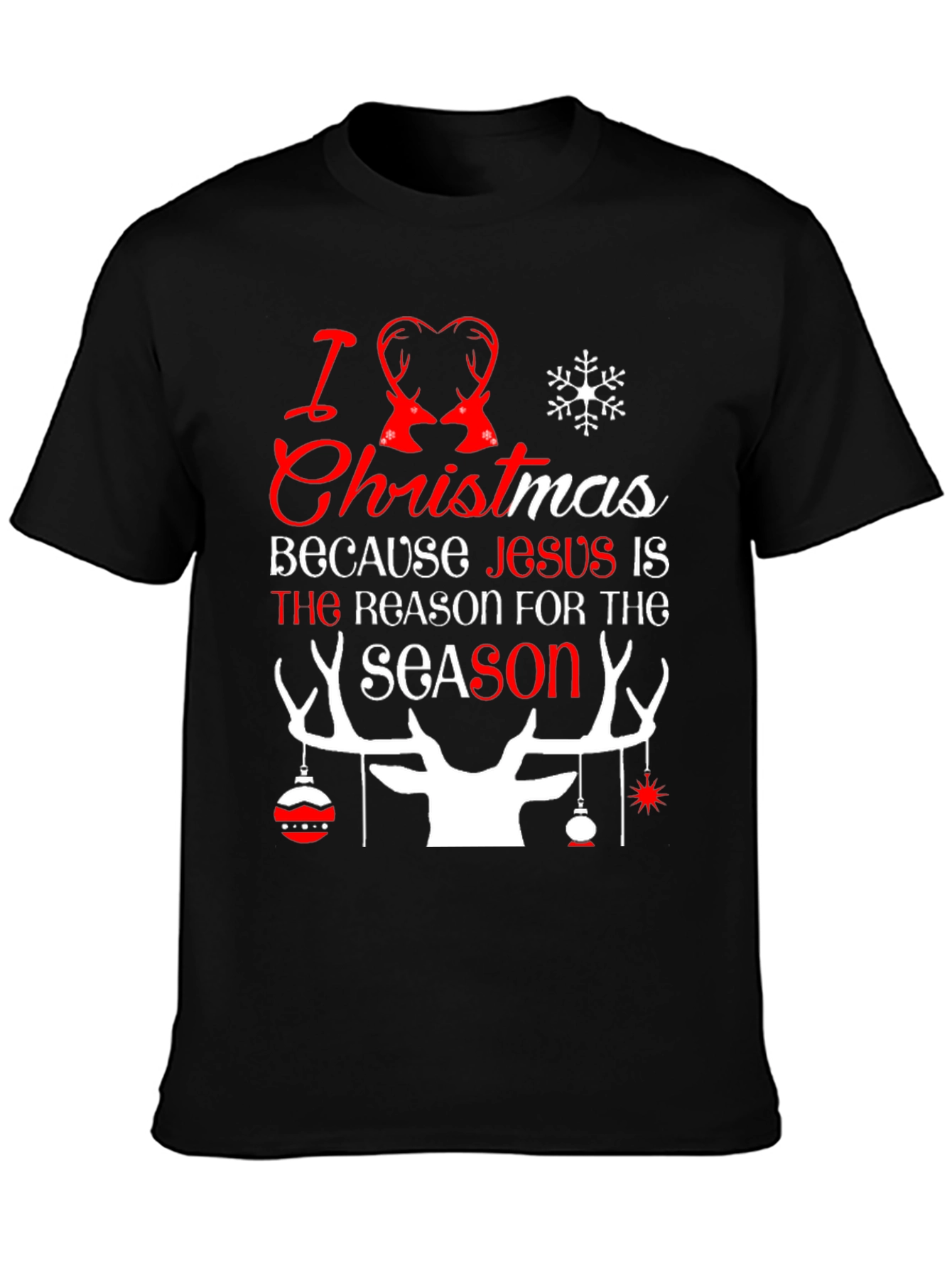 I Love Christmas Holiday Graphic Tee