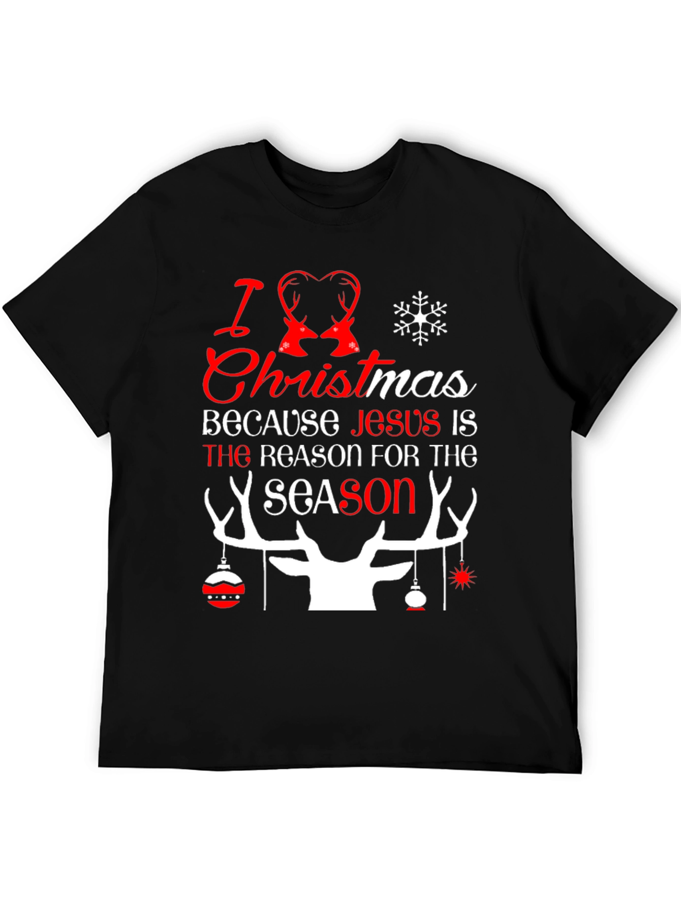 I Love Christmas Holiday Graphic Tee