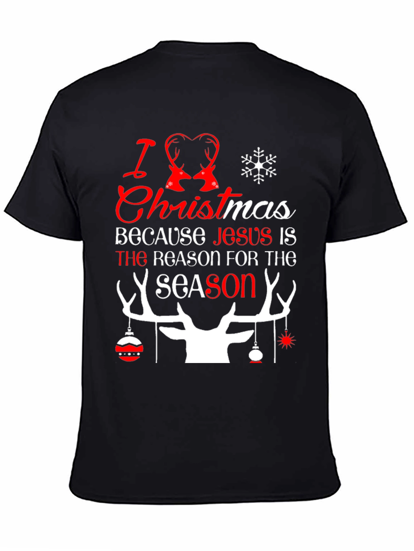 I Love Christmas Holiday Graphic Tee
