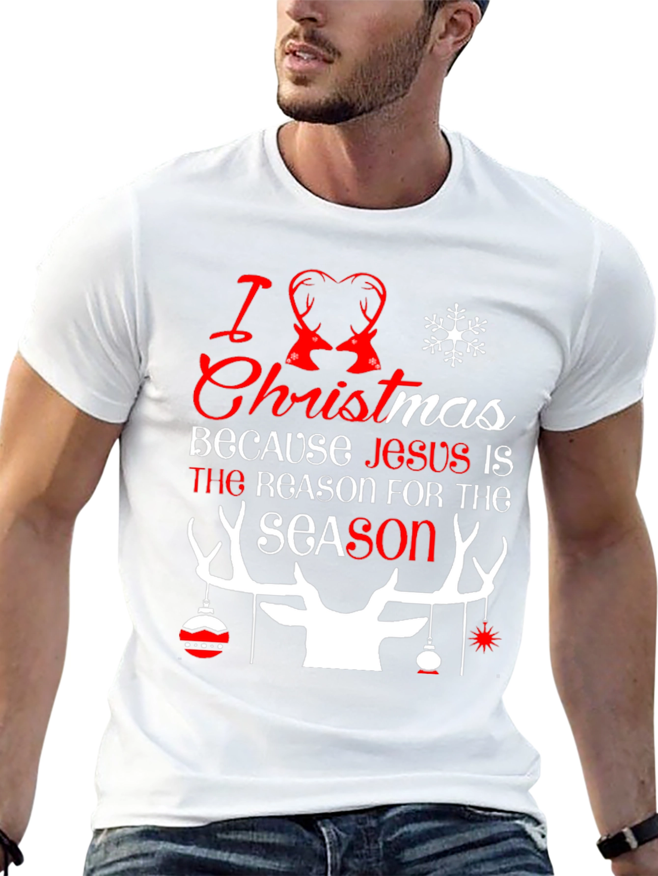 I Love Christmas Holiday Graphic Tee