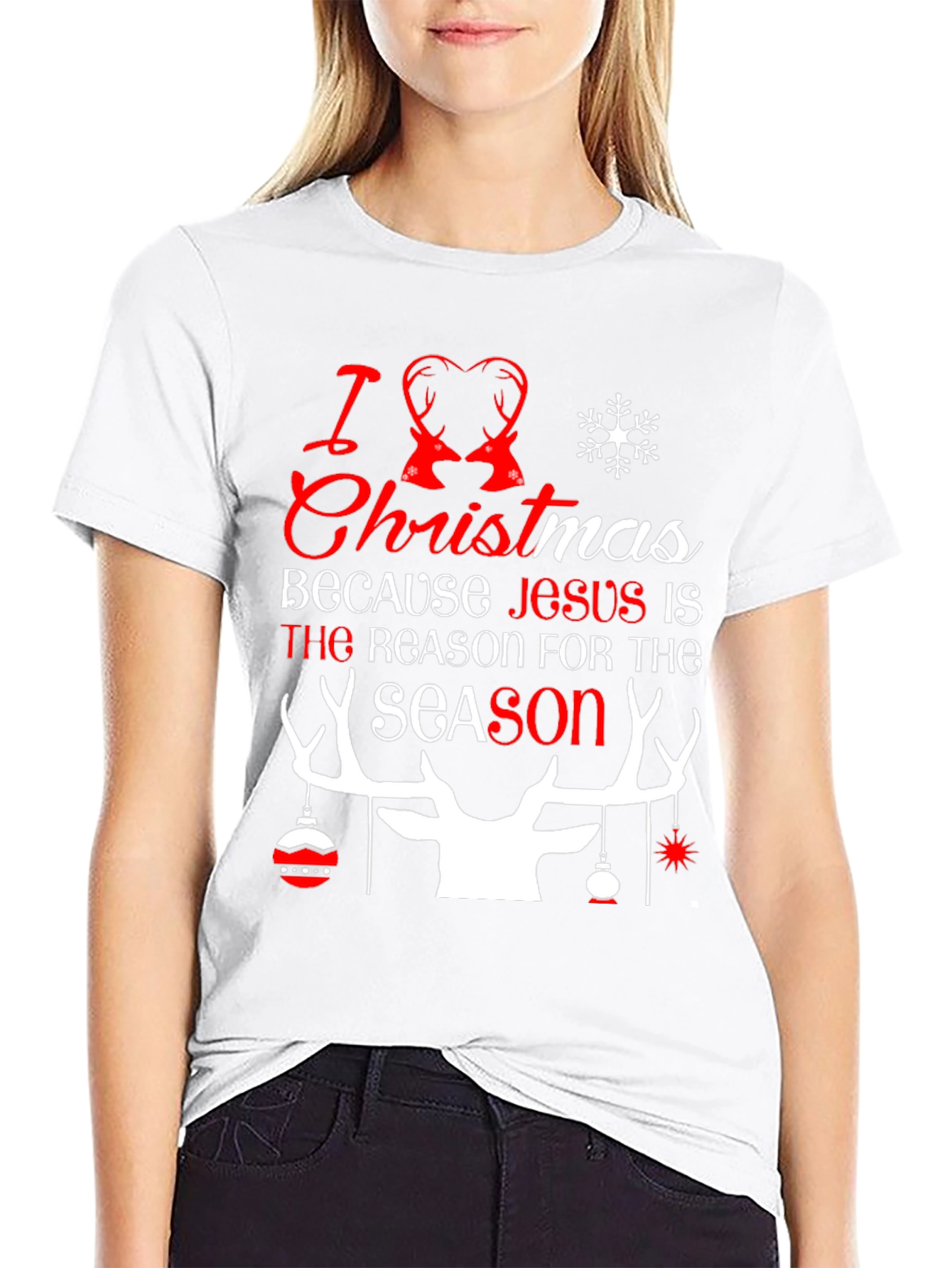 I Love Christmas Holiday Graphic Tee