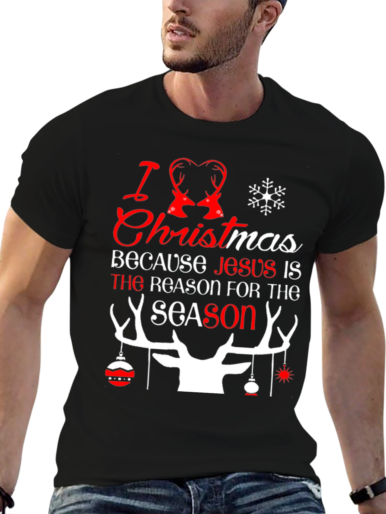I Love Christmas Holiday Graphic Tee