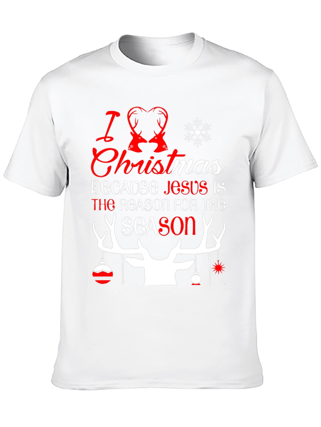 I Love Christmas Holiday Graphic Tee