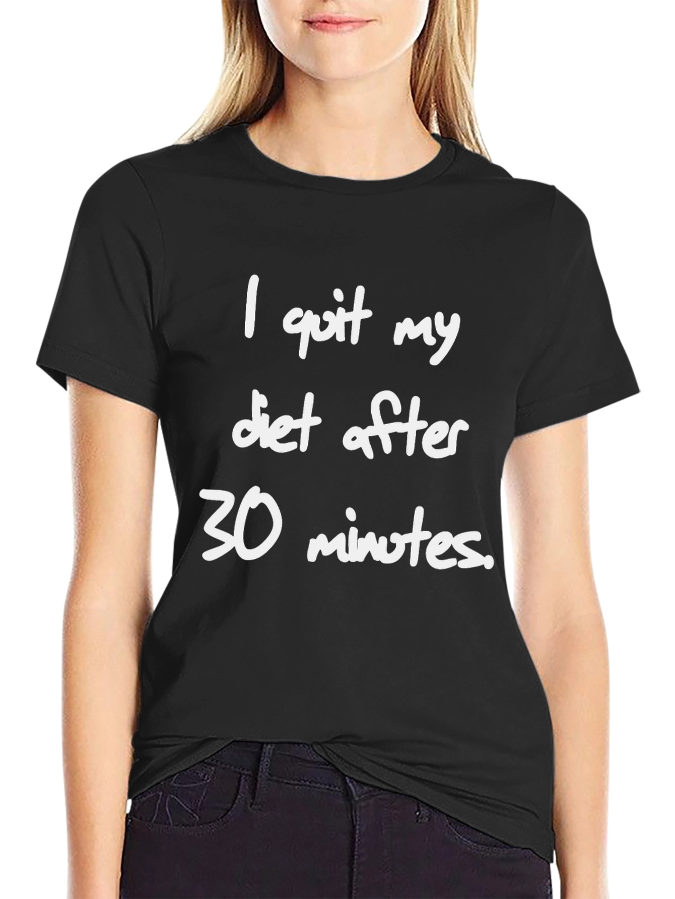 Funny Diet T-Shirt - I Quit After 30 Minutes