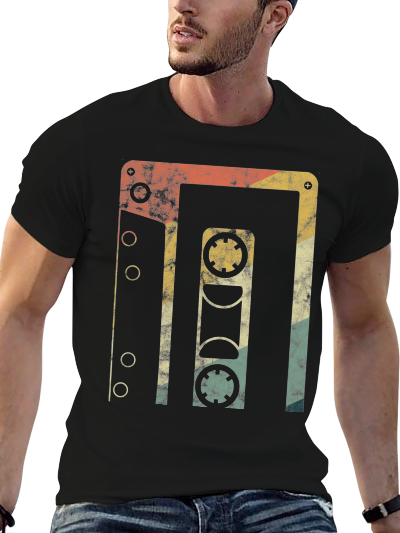 Retro Cassette Tape Graphic T-Shirt