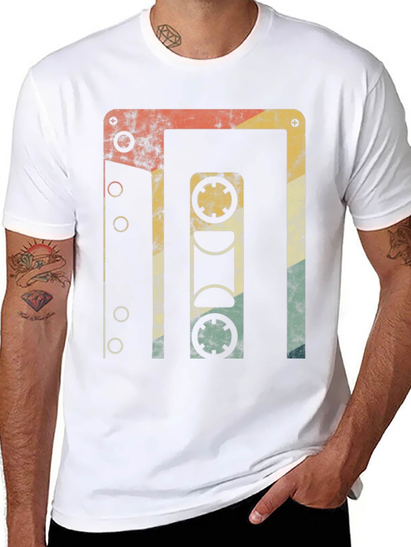 Retro Cassette Tape Graphic T-Shirt