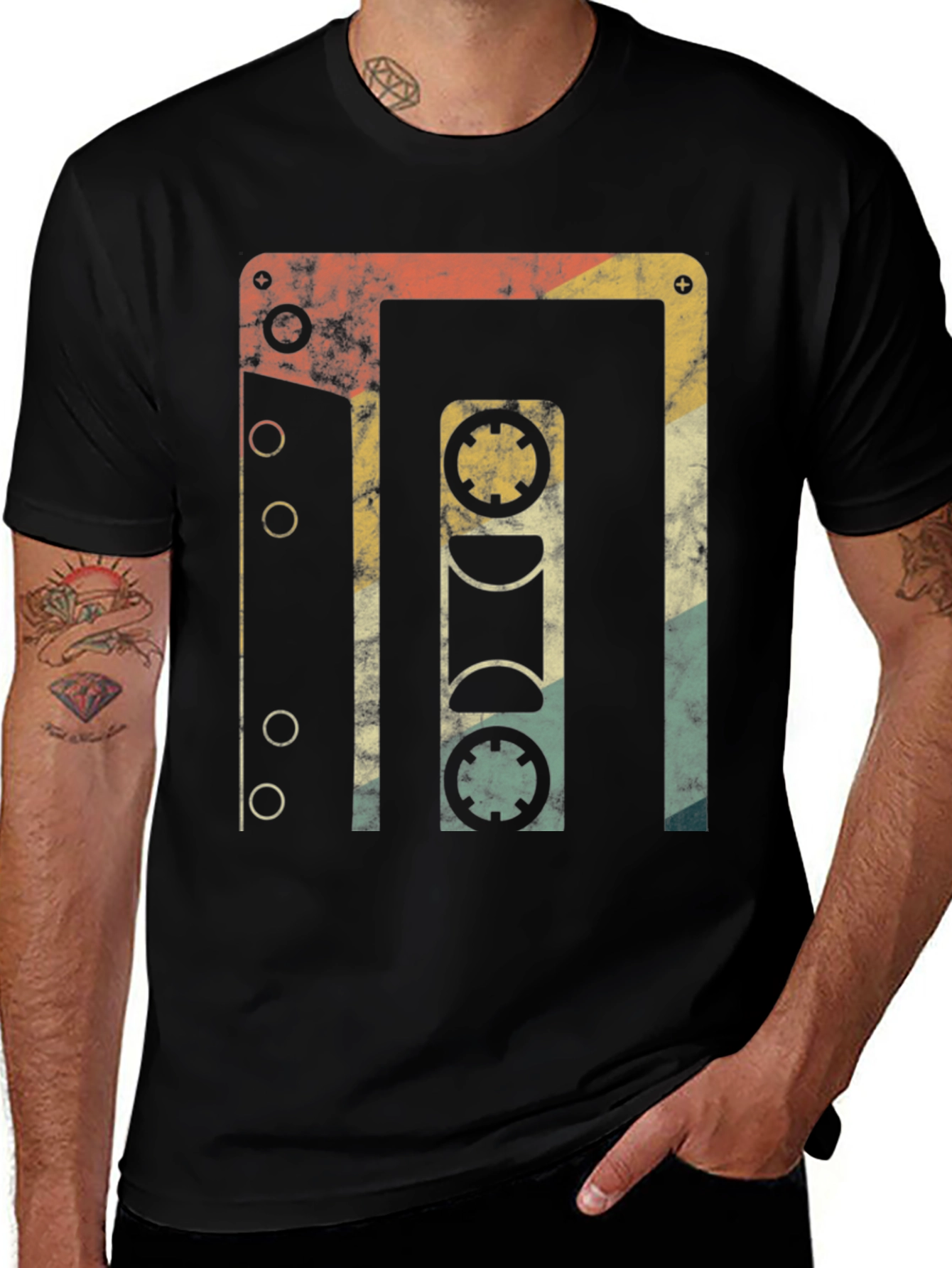 Retro Cassette Tape Graphic T-Shirt