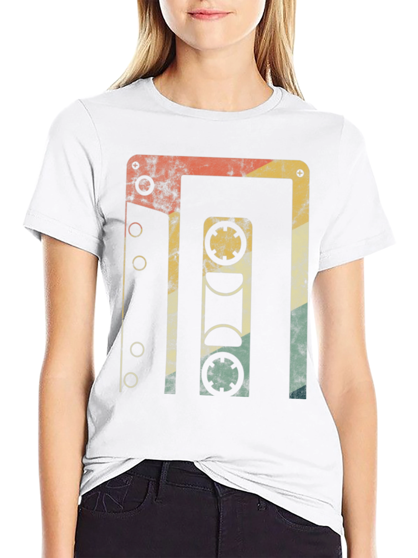 Retro Cassette Tape Graphic T-Shirt