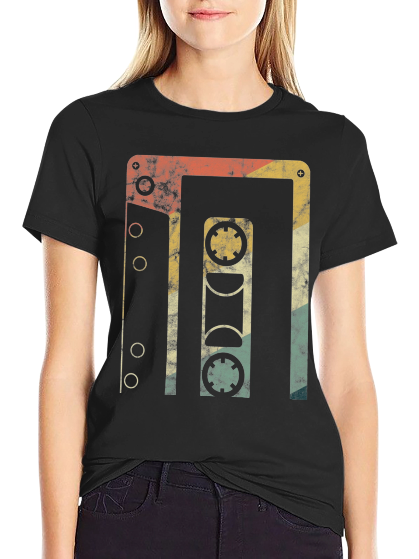 Retro Cassette Tape Graphic T-Shirt