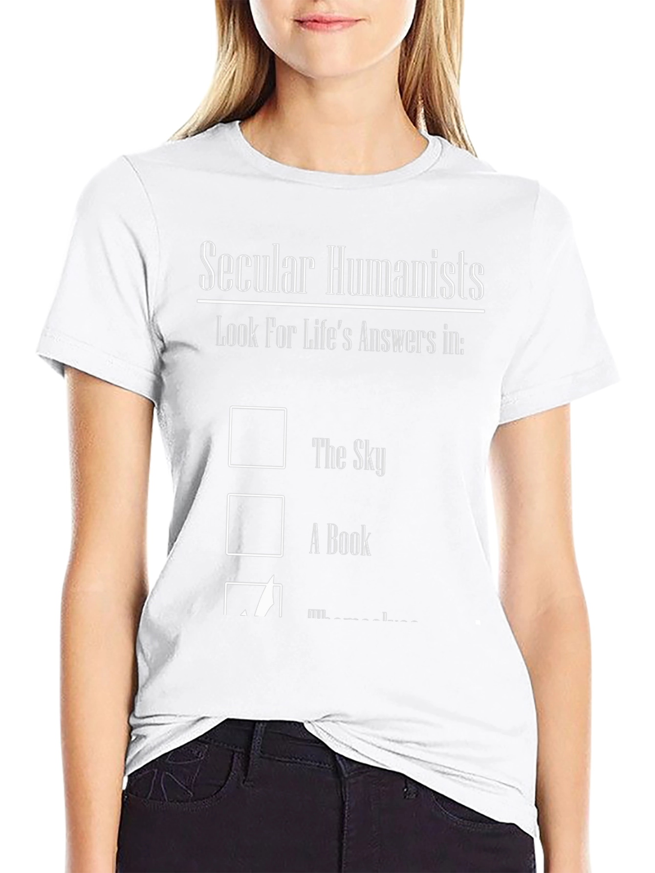 Secular Humanist T-Shirt - Find Answers Here