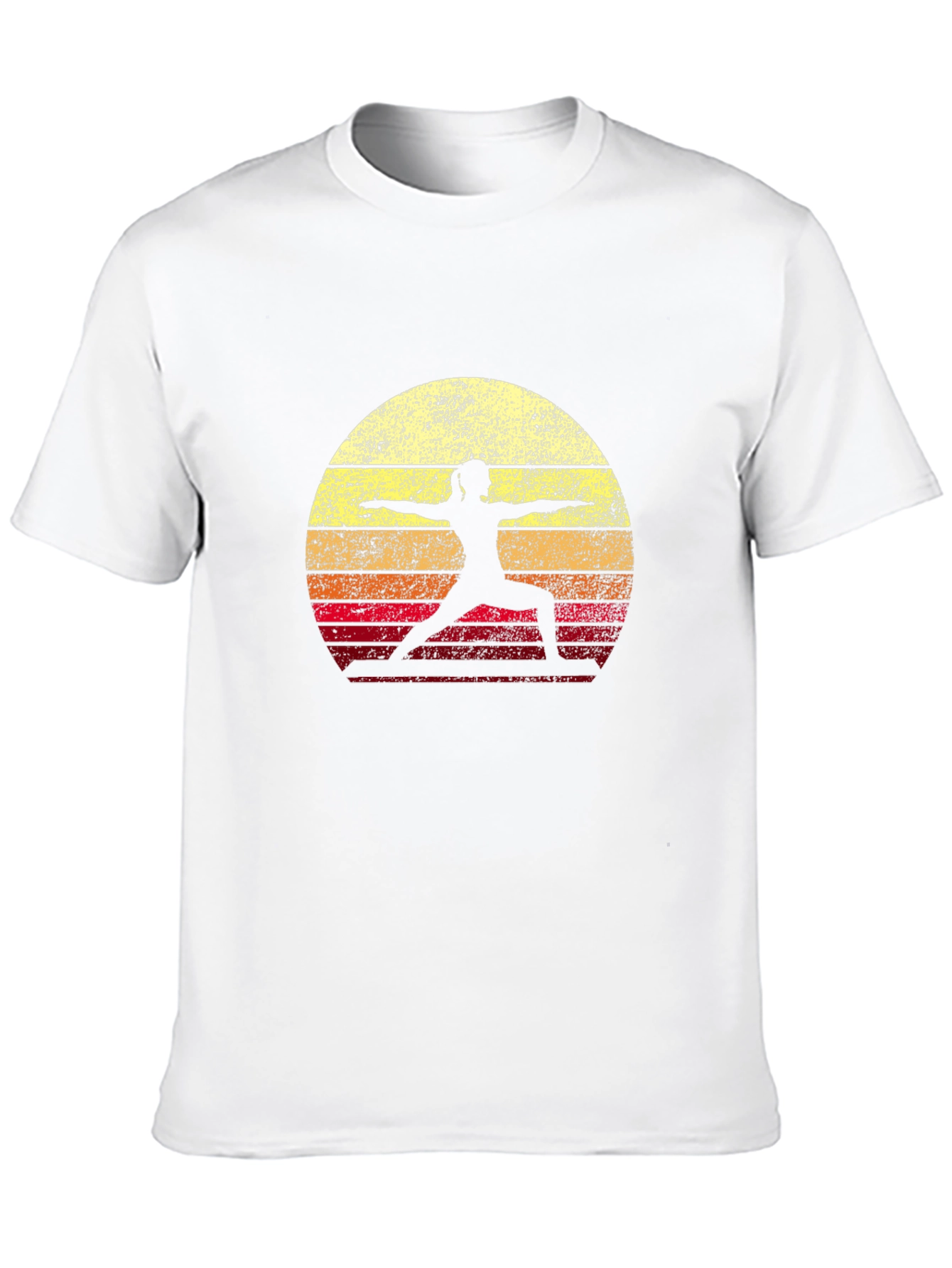 Yoga Sunset T-Shirt - Warrior Pose Graphic Tee