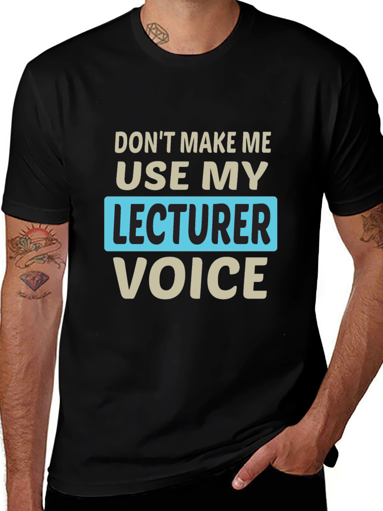 Lecturer Voice Graphic Tee - Funny Teacher Shirt