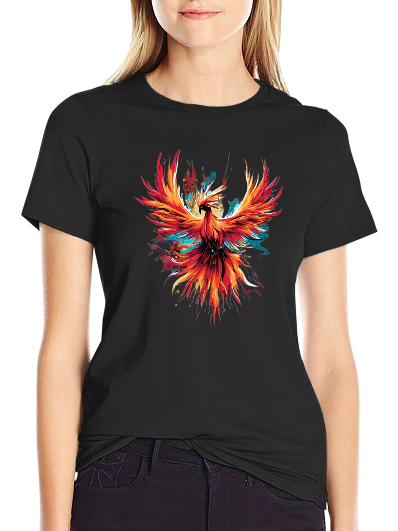 Phoenix Graphic Black T-Shirt