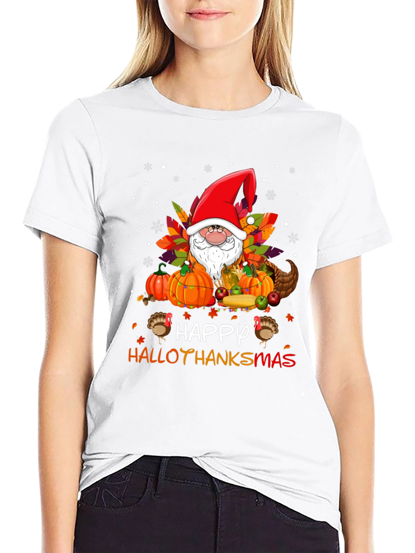 Happy Hallothanksmas Gnome T-Shirt