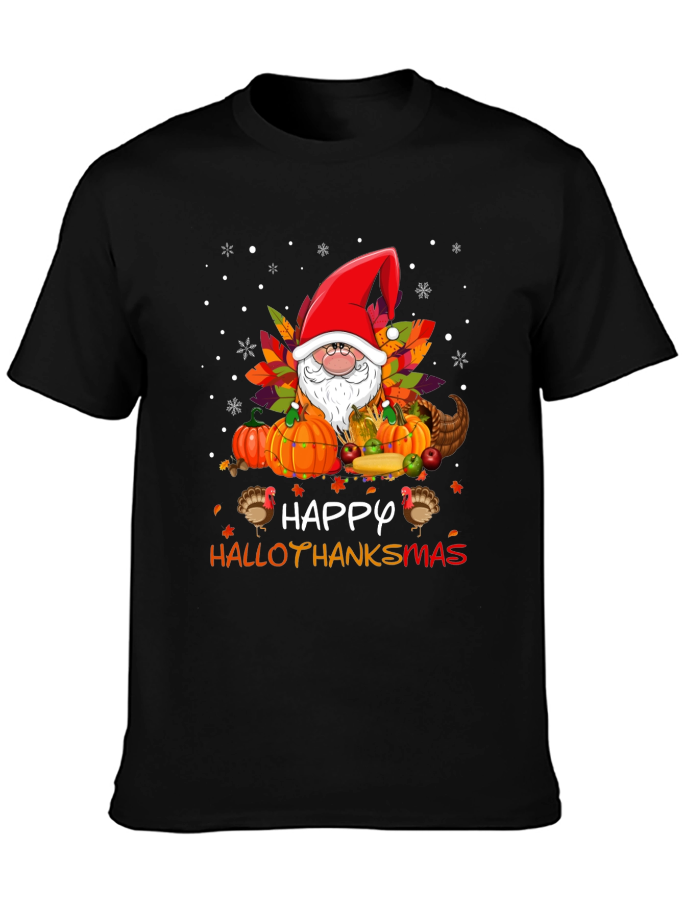 Happy Hallothanksmas Gnome T-Shirt