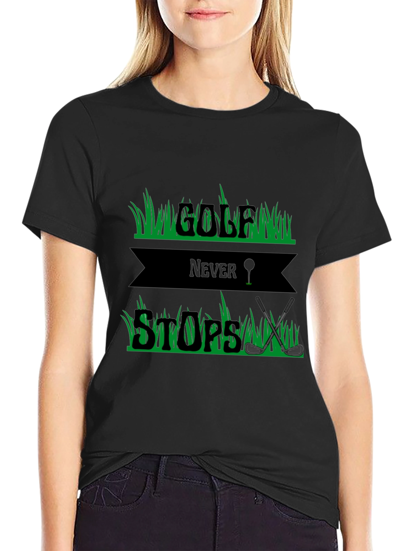 Golf Never Stops Graphic Tee