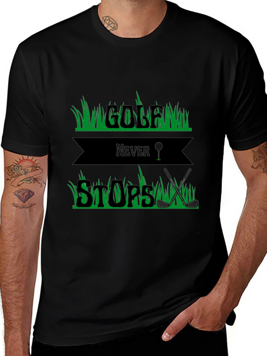 Golf Never Stops Graphic Tee