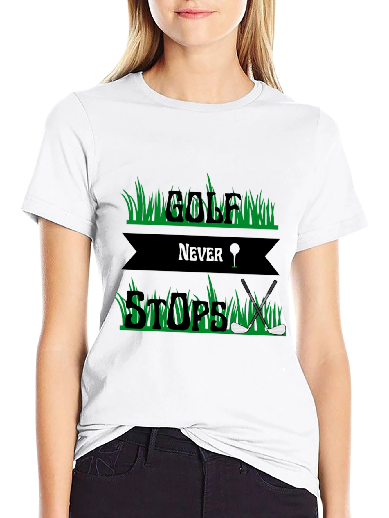 Golf Never Stops Graphic Tee
