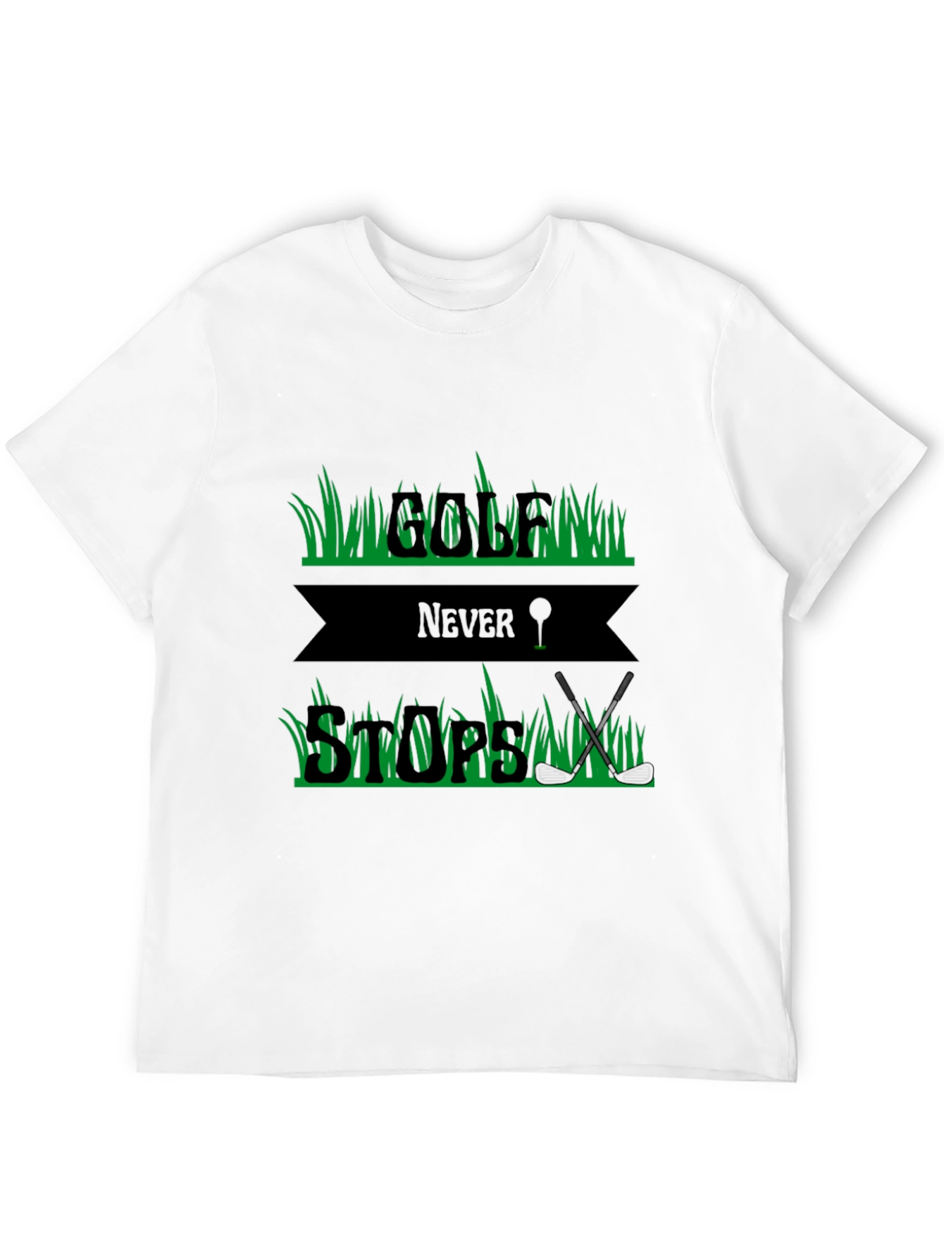 Golf Never Stops Graphic Tee
